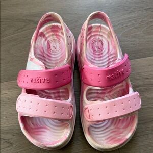 Native Kids Two-Tone Pink Sandals
